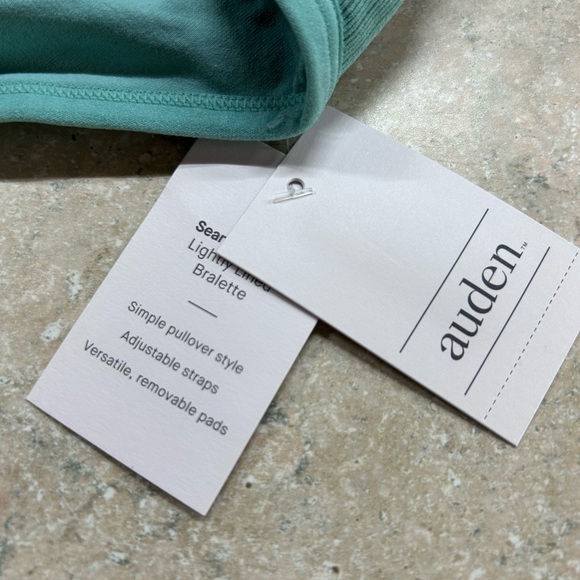 Auden Ribbed Mint Green Bralette - Picture 4 of 5